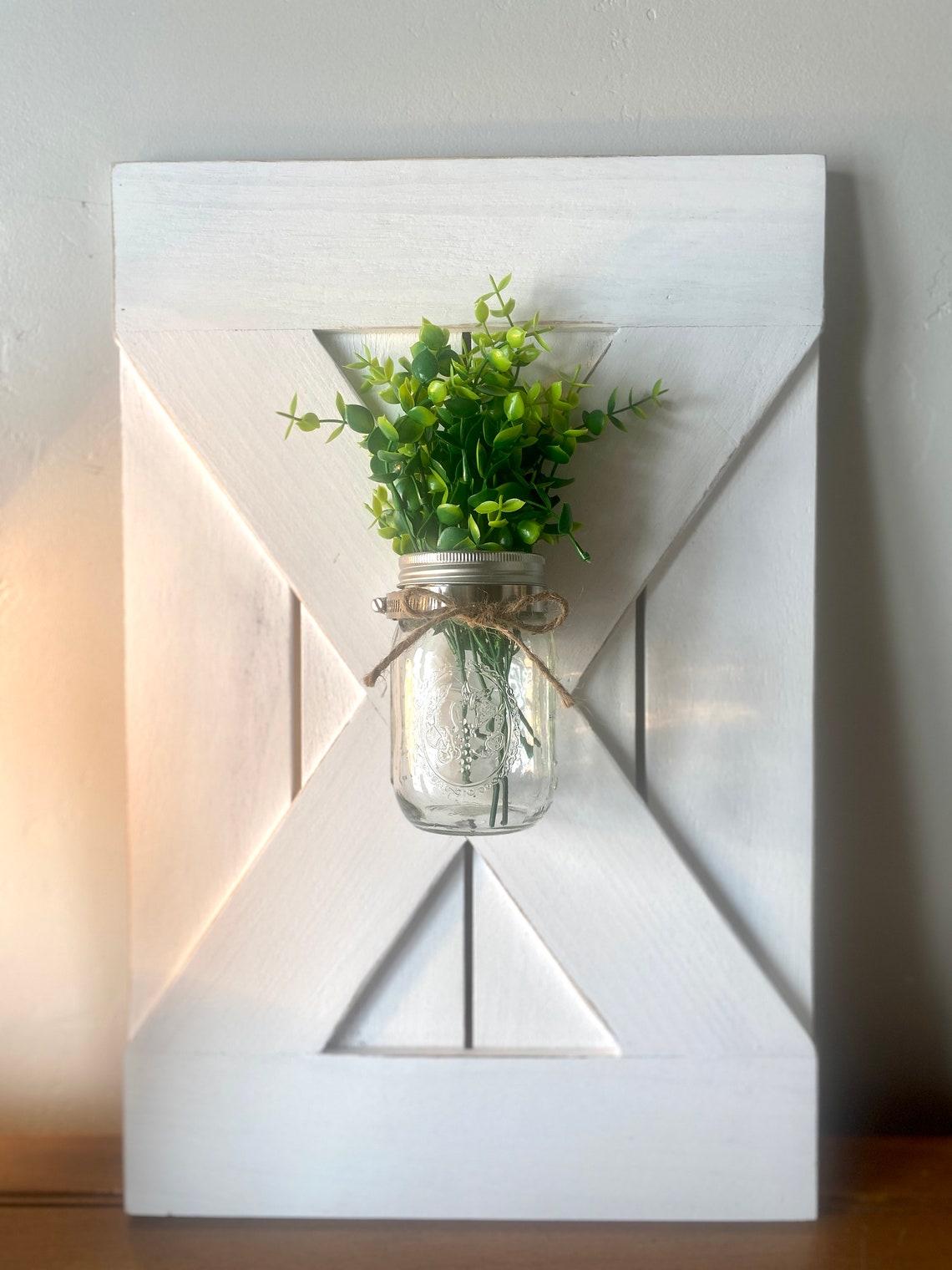 Hanging Mason Jar Farmhouse Wall Decor Mason Jar Sconces Etsy