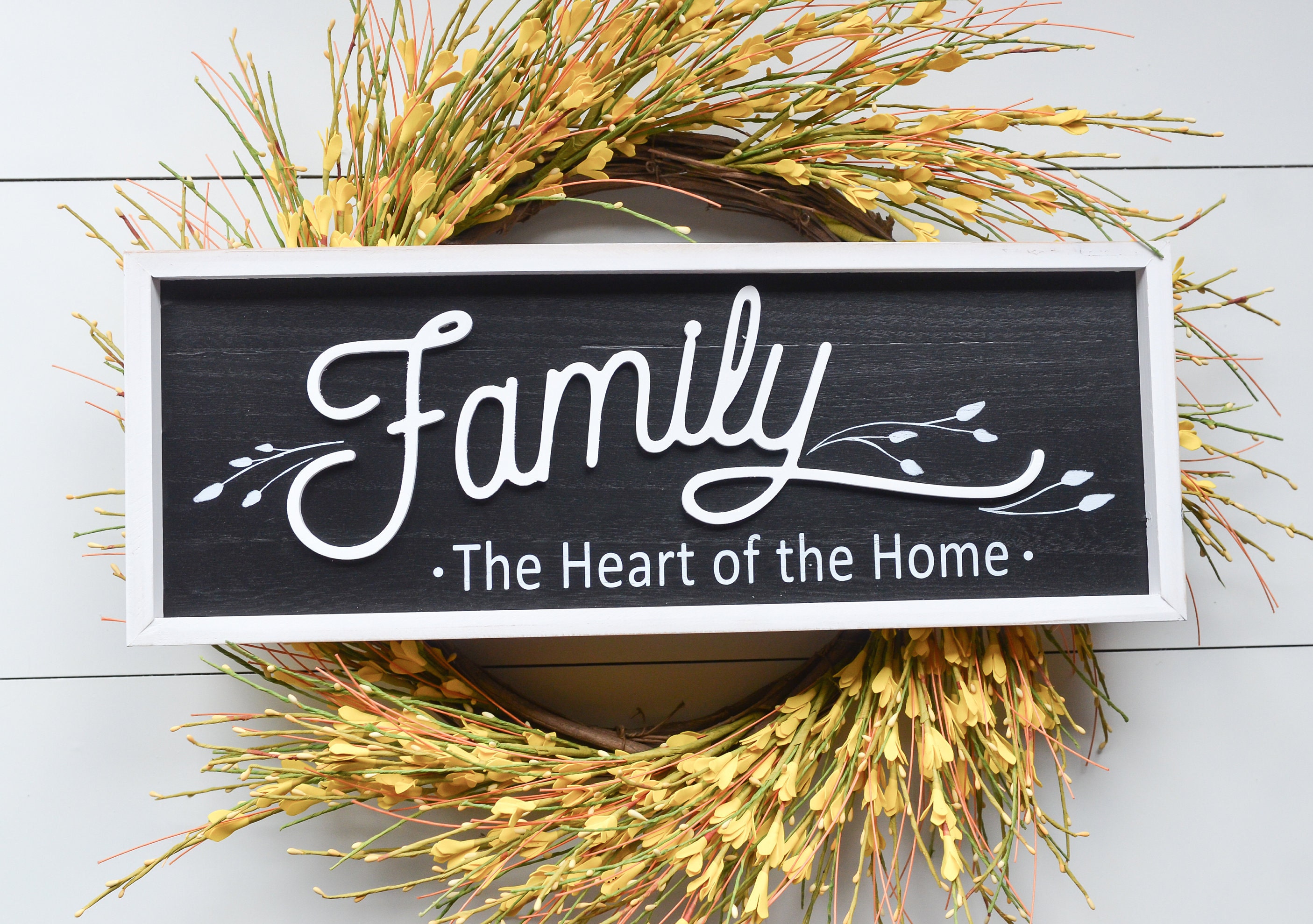 Family Sign Family Wood Sign Family Wall Decor Thanksgiving Etsy
