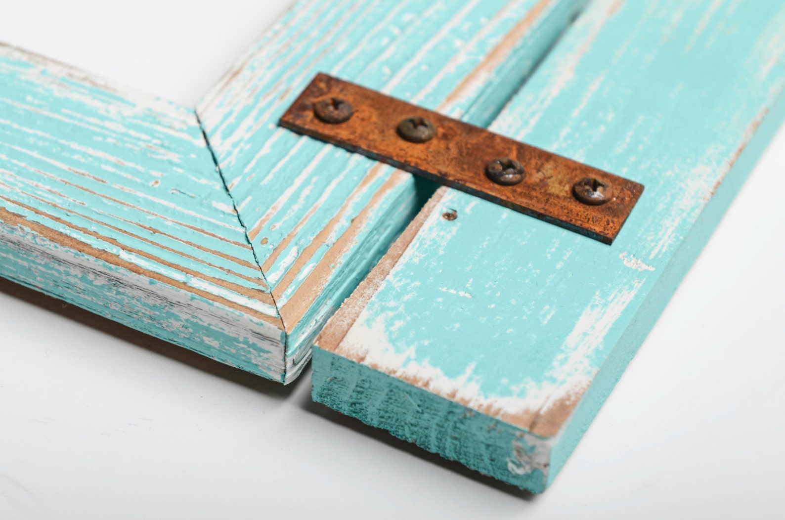 Barnwood Collage Turquoise Frame 3 8x10 Multi Opening Etsy