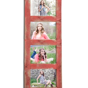 4 hole 4x6 Collage Multi Opening Picture Frame-Rustic Picture Frame-Home Decor Frames-Reclaimed-Cottage Chic-Collage Frame-Picture Frames