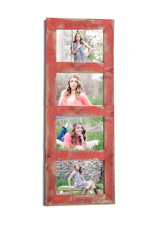 1-8X10 & 4-4X6 5 Openings Collage Multi Picture Frame Reclaimed