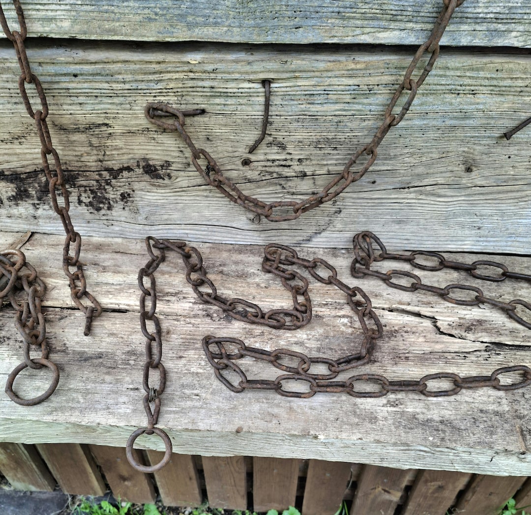 Vintage Retro Chain Metal Rusty Chain Old Chain Home Decor Rustic Chain ...