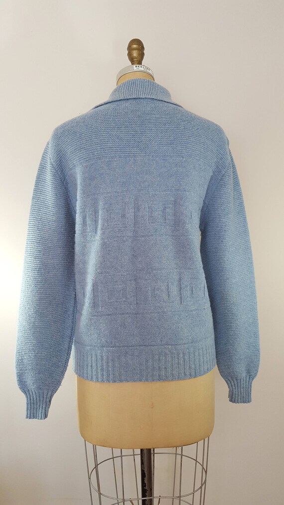 Vintage 1970s Wool Sweater / Barclay / Shetland W… - image 8