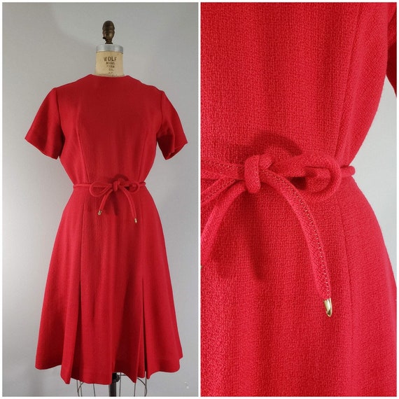 60s red dress