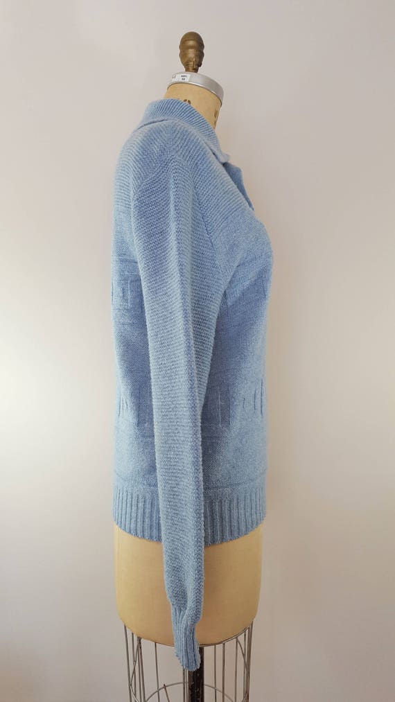 Vintage 1970s Wool Sweater / Barclay / Shetland W… - image 7