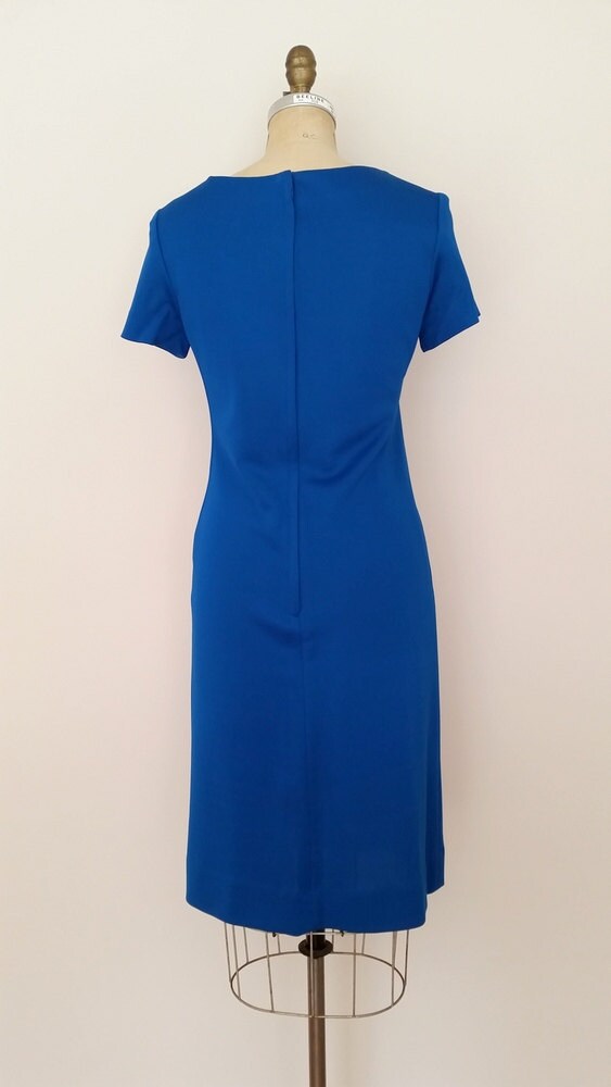 Star and Garter Dress / Vintage 1960s Wiggle Dress / Teal Blue | Etsy