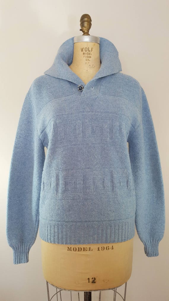 Vintage 1970s Wool Sweater / Barclay / Shetland W… - image 9