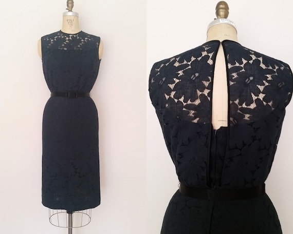 Parting Ways Dress / Vintage 1960s Black Dress / … - image 1