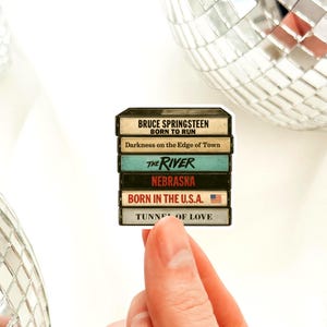 Bruce Springsteen Cassette Tape Sticker • Retro Vinyl Decal • Born to Run Born in the USA The River Nebraska Darkness Tunnel of Love
