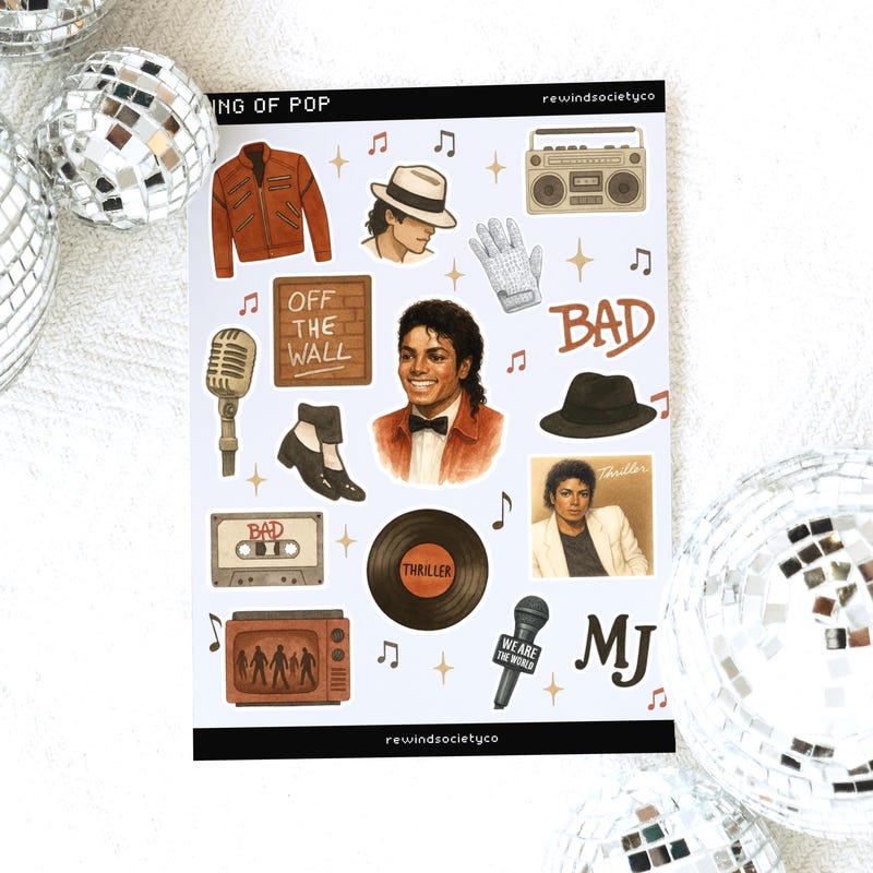 Michael Jackson Stickers - Etsy