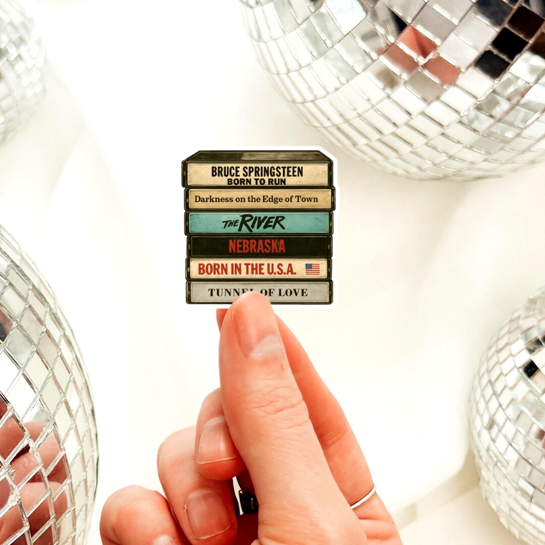 Bruce Springsteen Cassette Tape Sticker • Retro Vinyl Decal • Born to ...