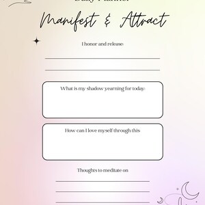 Manifestation and Shadow Work Journal