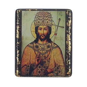 Handmade Jesus Christ Icon – Orthodox Christian Wall Art on Wood – Byzantine Religious Icon – Christian Artwork – Unique Gift & Home Decor