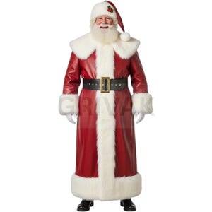 Leather Santa Suit: Christmas Chronicles Style - Includes Hat & Belt