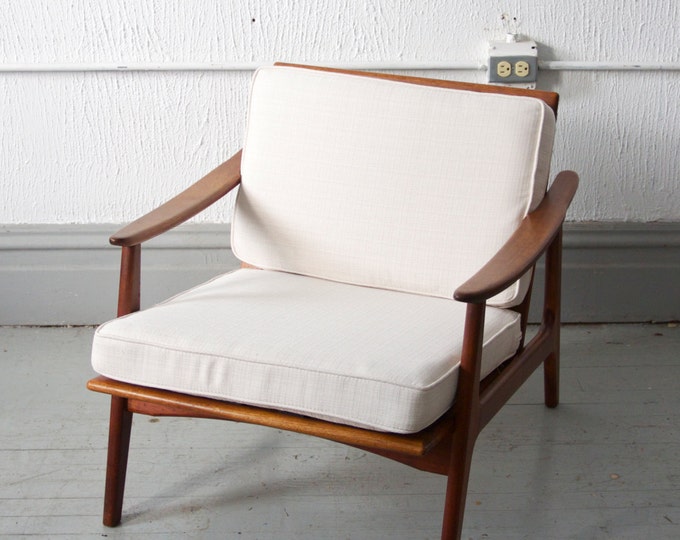 RESERVED Mid Century Modern Danish Style Lounge Chair 50s 60s Mad Men