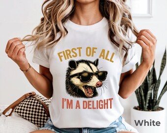 Funny Possum Graphic Tee: Retro Comfort Colors Shirt