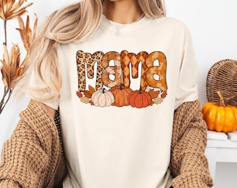 Comfort Colors Fall Mama Shirt: Spooky Season Tee,%100 cotton