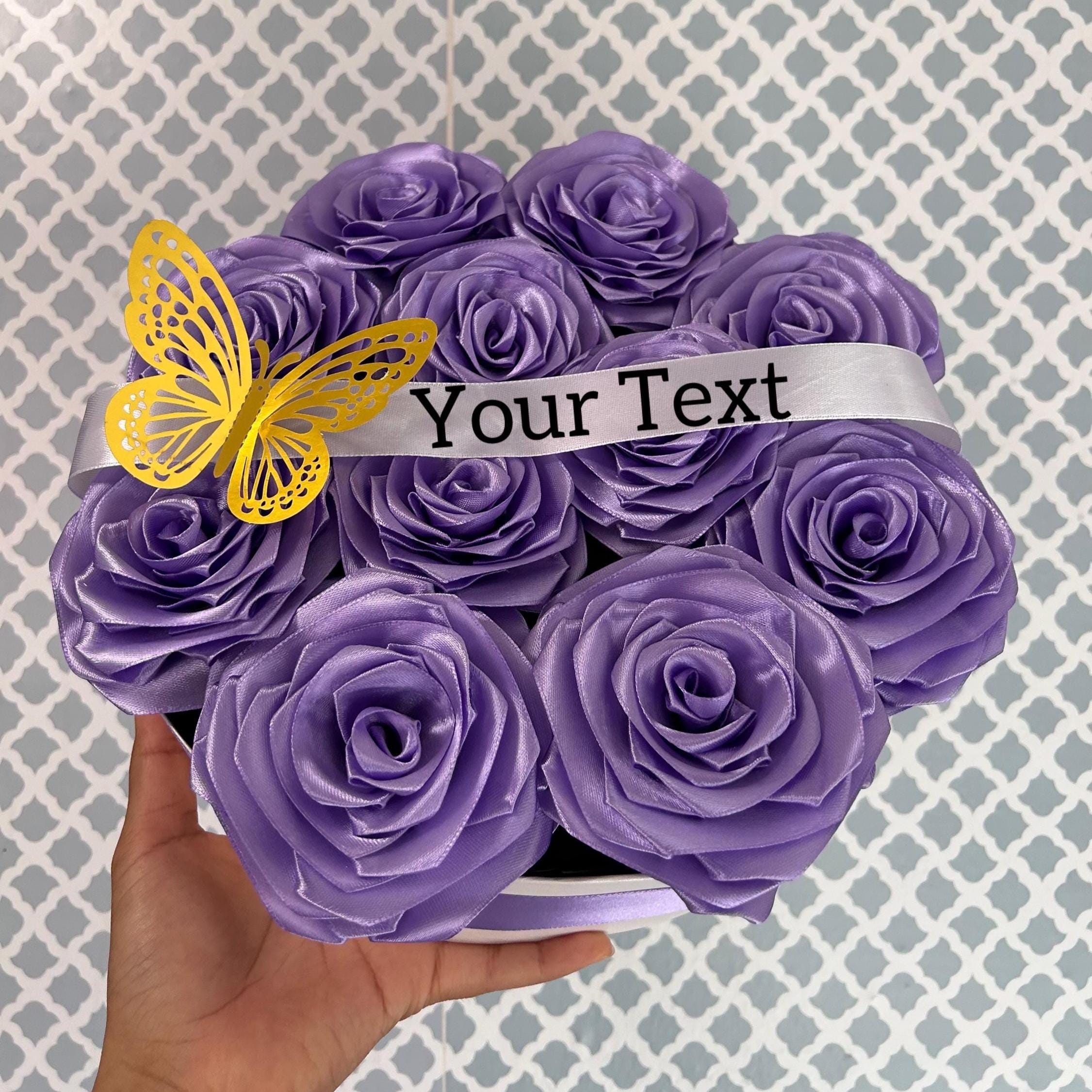 Ribbon Rose Box - Etsy Ribbon Rose Box - Etsy