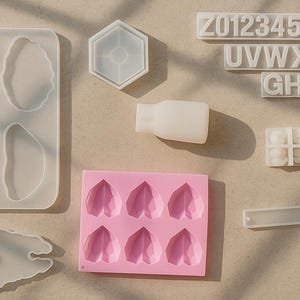 Resin & Jesmonite Silicone Moulds 10pc Bundle — Mixed New and Used — ONLY 25