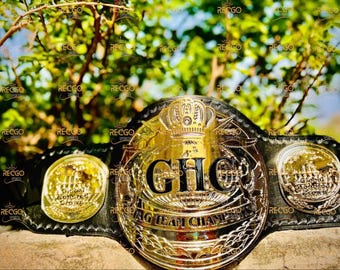 GHC Tag Team Championship Belt 2mm Brass Adult Size