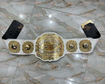 IWGP Intercontinental Championship Belt Adult Size 4mm Zinc 2 Layers Stacked