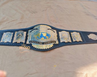 Unified World Heavyweight Wrestling Championship Belt 2mm Brass Adult Size