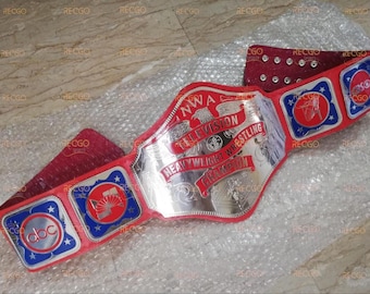 NWA Television Heavyweight wrestling Championship Belt Adult Size 2mm Brass