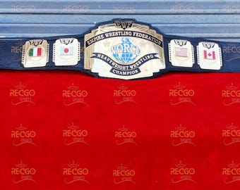 EWF Empire Wrestling Federation World Heavyweight Championship Belt 2mm Brass Adult Size