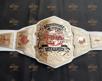 TNA Knockouts World Championship Belt Adult Size 4mm Zinc