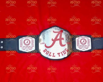 Roll Tide Alabama Championship Belt 2mm Brass Adult Size