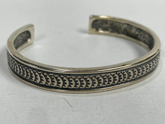 Navajo Anthony Kee Sterling Silver Cuff Bracelet, COP 94
