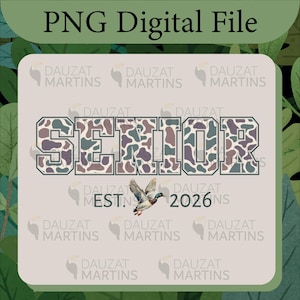 Senior 2026 PNG, Old School Camo, Camouflage, Graduate, Graduation, School Spirit Shirt, Digital Download, T-shirt Design, Sublimation