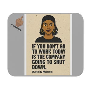 FTHISJOB Funny Quote Mouse Pad - Office Humor Gadget, Gift for Coworkers, Inspirational Desk Accessory, Work Motivational Decor, Unique