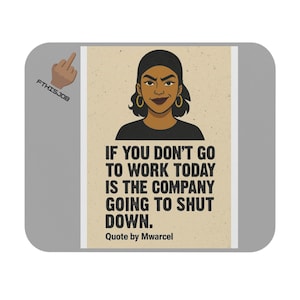FTHISJOB Funny Quote Mouse Pad - Office Humor Gadget, Gift for Coworkers, Inspirational Desk Accessory, Work Motivational Decor, Unique