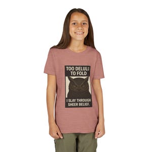 Youth Owl Graphic Tee, Vintage Style T-Shirt, Cool Summer Top, Owl Lover Gift, Unique Youth Clothing