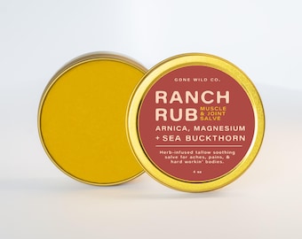 Arnica Magnesium Muscle and Joint Salve | Natural Tallow Balm | Athletic Recovery Cream