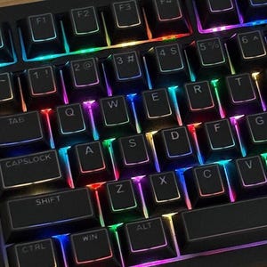 Zestaw czarnych, podświetlanych klawiszy, zestaw podświetlanych klawiszy Legend do klawiatury mechanicznej, zestaw klawiszy do gier, materiał PBT, podświetlane klawisze do gier