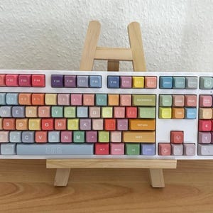 Juego de teclas con temática de dulces, teclas de postre pastel, juego de teclas con temática de algodón de azúcar, teclas XDA, regalos bonitos