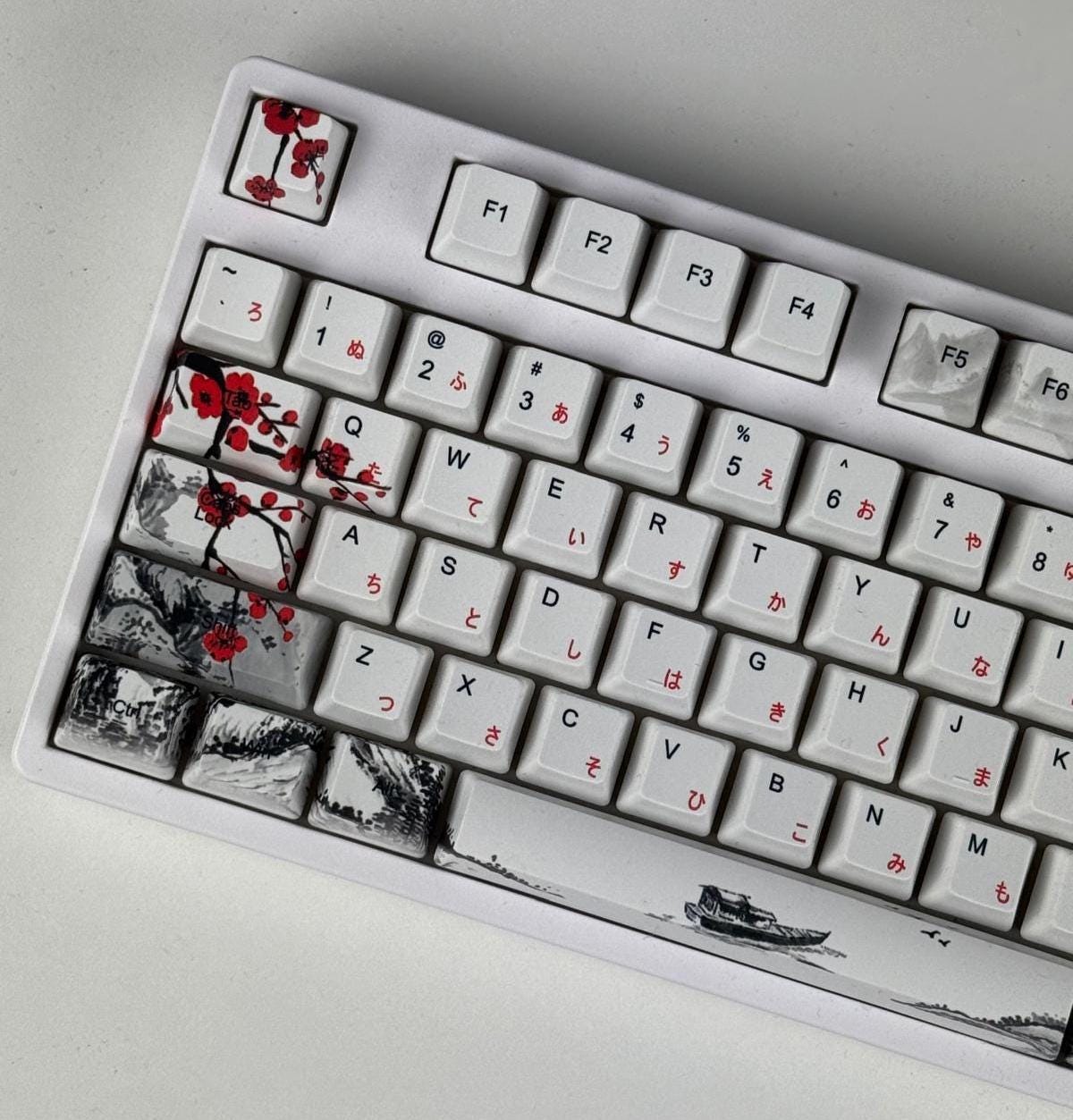 wooting 60 he リフトレスト付　ホワイトキーキャップ Amazon.co.jp: Wooting 80HE 60HE Two He Keycaps キーキャップ