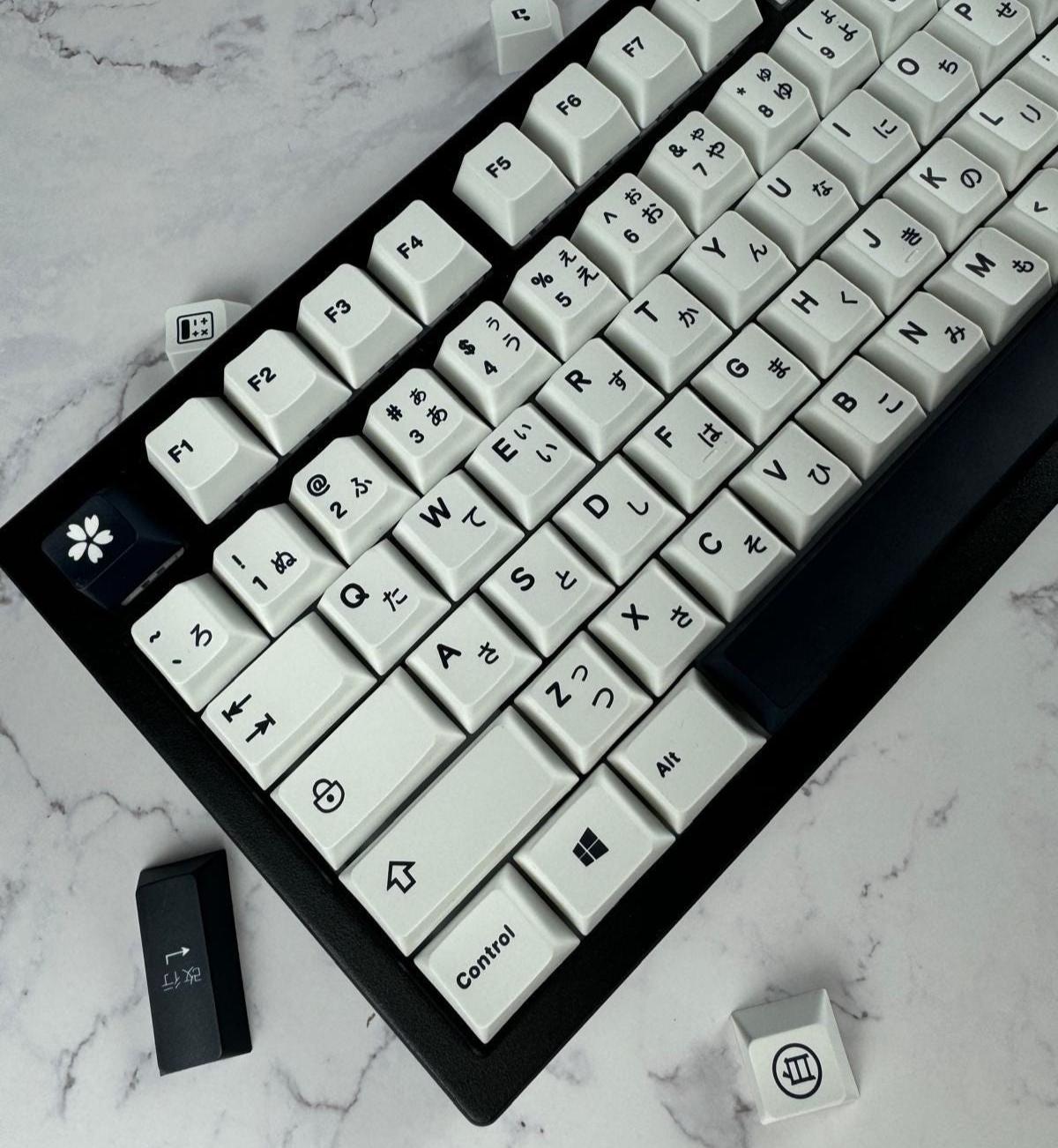 Black white keycaps - Etsy 日本