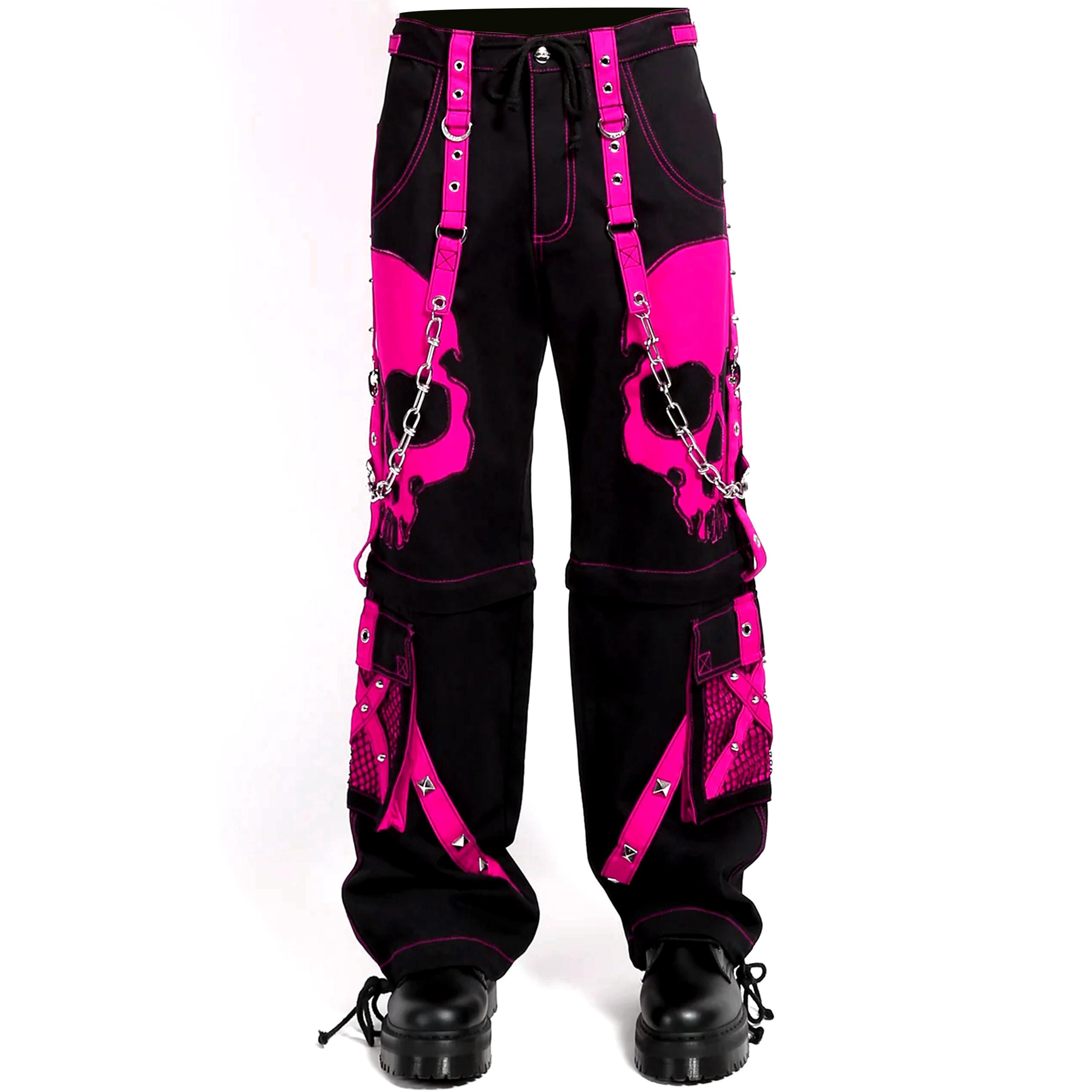 Gothic Skull Zip-off Cargo Pants: Cyberpunk Rave Techwear - Etsy