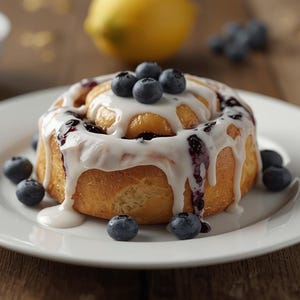 Blueberry Lemon Sweet Rolls Recipe: Printable Baking Guide (PDF Download)