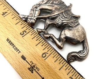 Vintage Sterling Silver horse brooch pin bucking bronco Rodeo