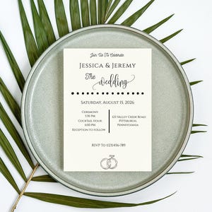 Minimalist Wedding Invitation