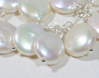 Bridesmaid Pearl Pendant Pearls Wire Wrapped One wire wrapped pearl pendant