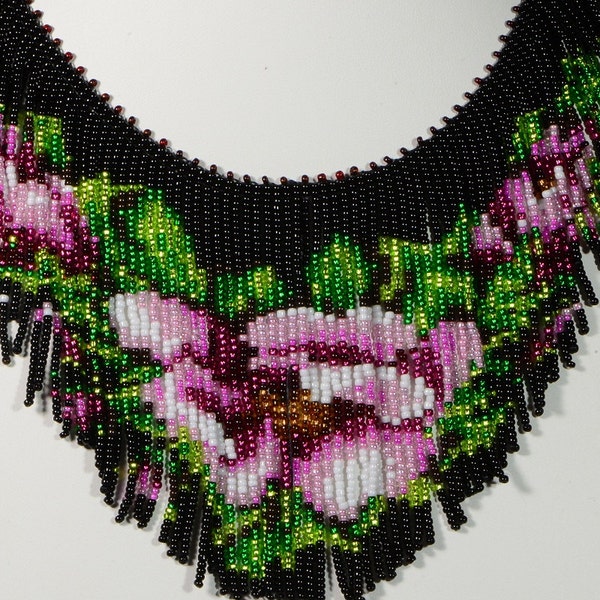 Digital Pattern PDF Beaded necklace Tutorial Pattern PDF Digital  File, Seed Beads Necklace Pattern, How beaded necklace