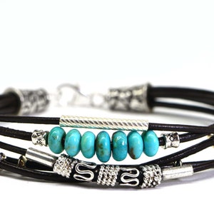 Turquoise Bracelet Turquoise and Leather bracelet wrap turquoise and leather bracelet leather and turquoise bracelet
