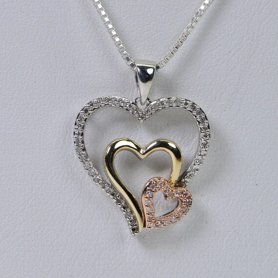 AFFY Interlocked Heart & Paw Pendant - 14k Gold Over Sterling Silver Necklace | Pet Lover Jewelry - View #8
