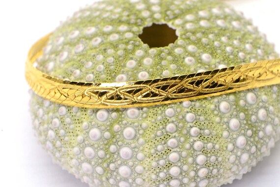 24K Gold Vermeil Flat Snake Bracelet, Herringbone… - image 7