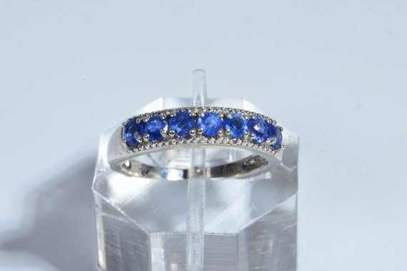 Natural Blue Kyanite Sterling Silver stacking gem… - image 3